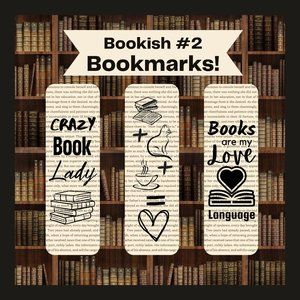 Bookish Bookmark Set, Book Lover Bookmarks, Books